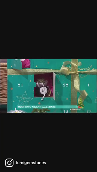 ITV's This Morning showcasing the Lumigemstones Advent Calendar.